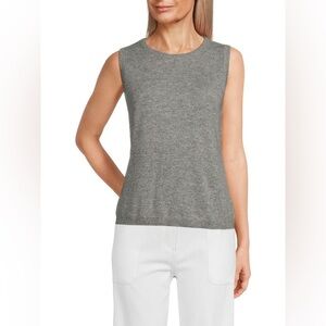 4102. BCBGMAXAZRIA Angora Wool knit top in Heather Grey NWT $140